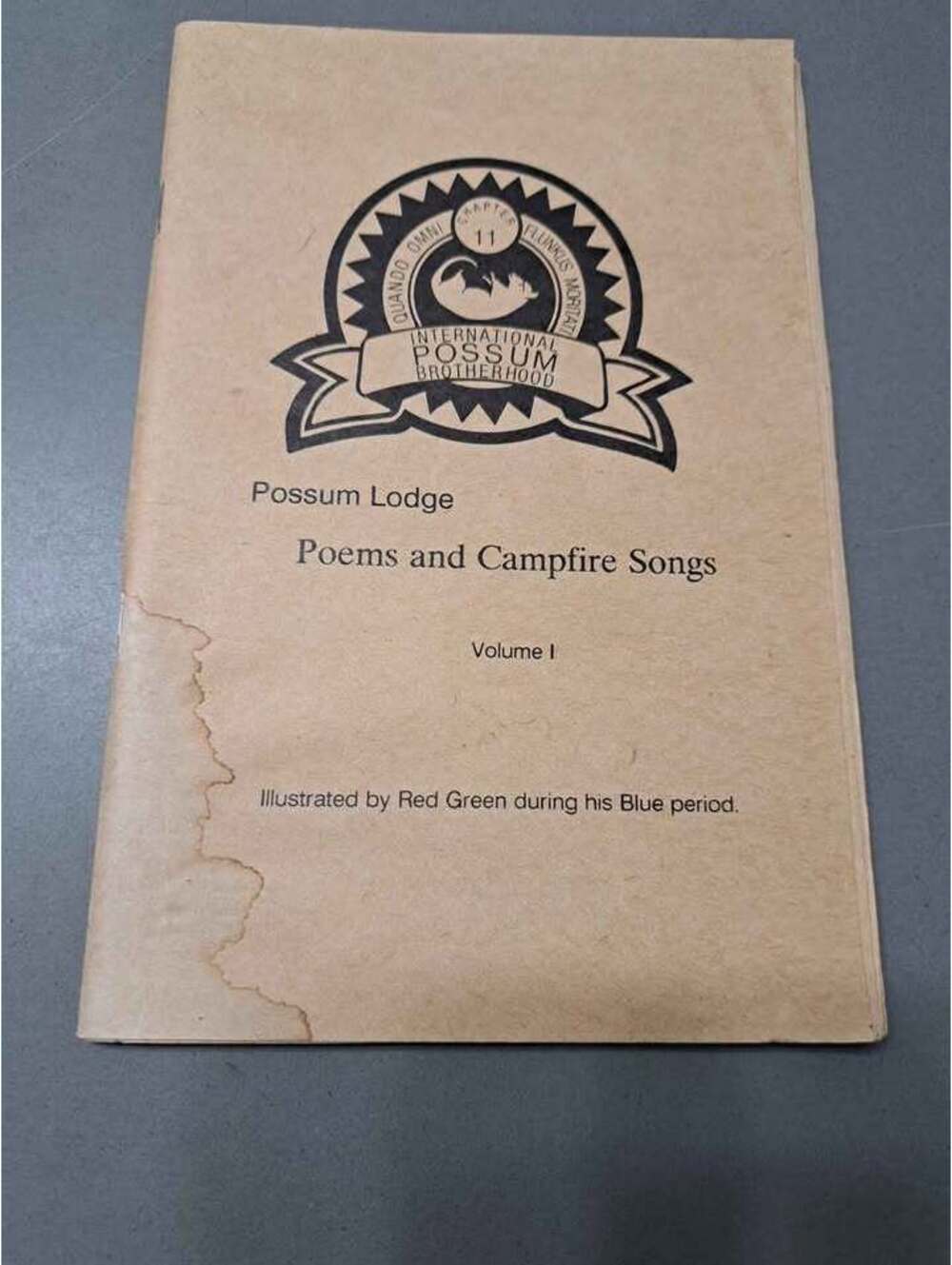 Vintage comedic bit from The Red Green Show:Possum Lodge Poems & Campfire Songs